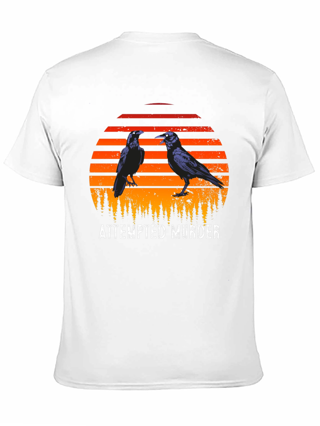Black Attempted Murder Raven Graphic Tee view 11