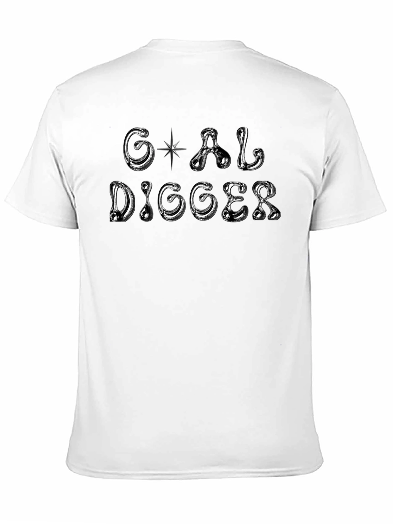 Black Goal Digger Black T-Shirt Graphic Print view 11