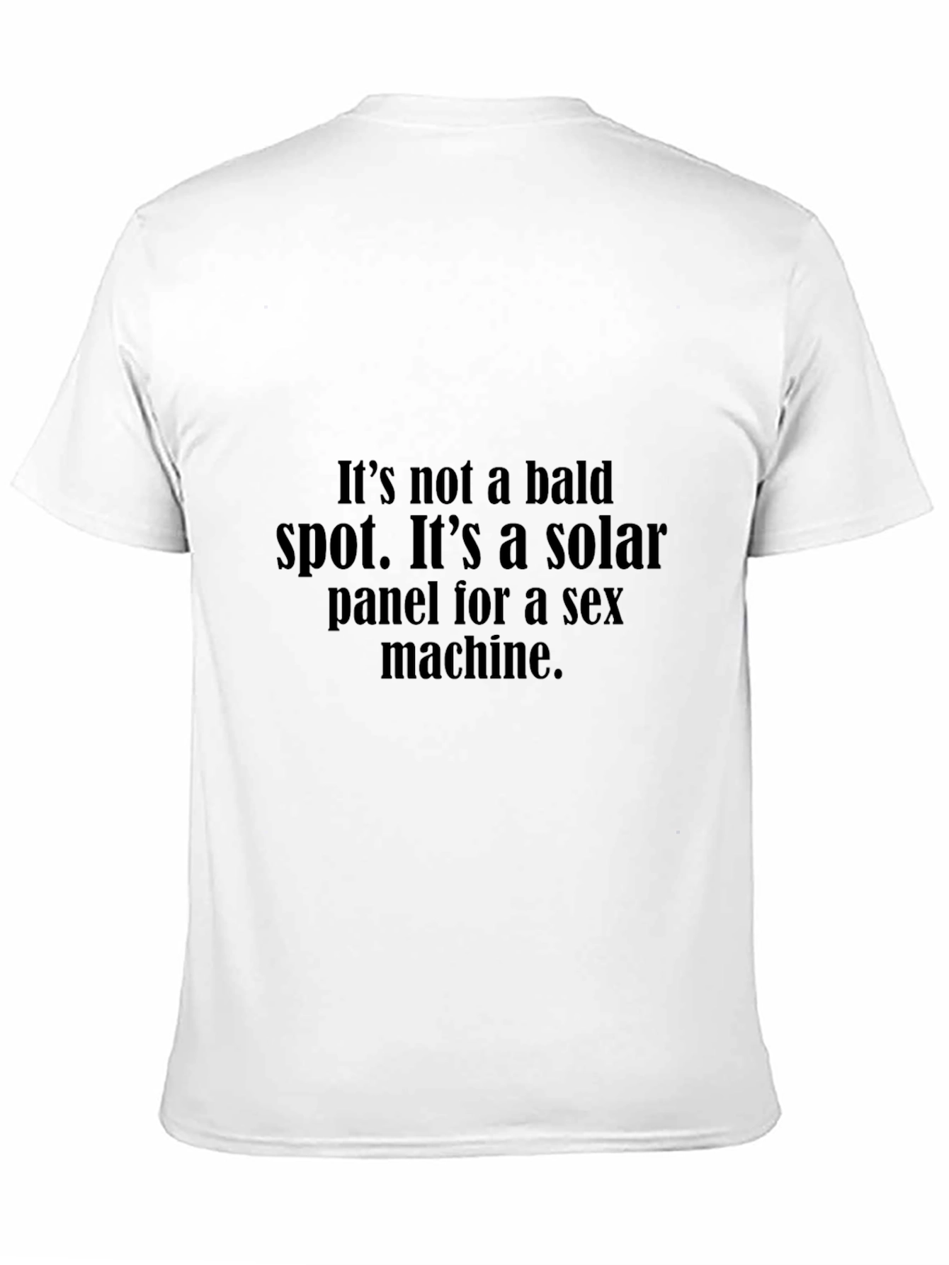 Black Funny 'Solar Panel' Graphic Tee view 11
