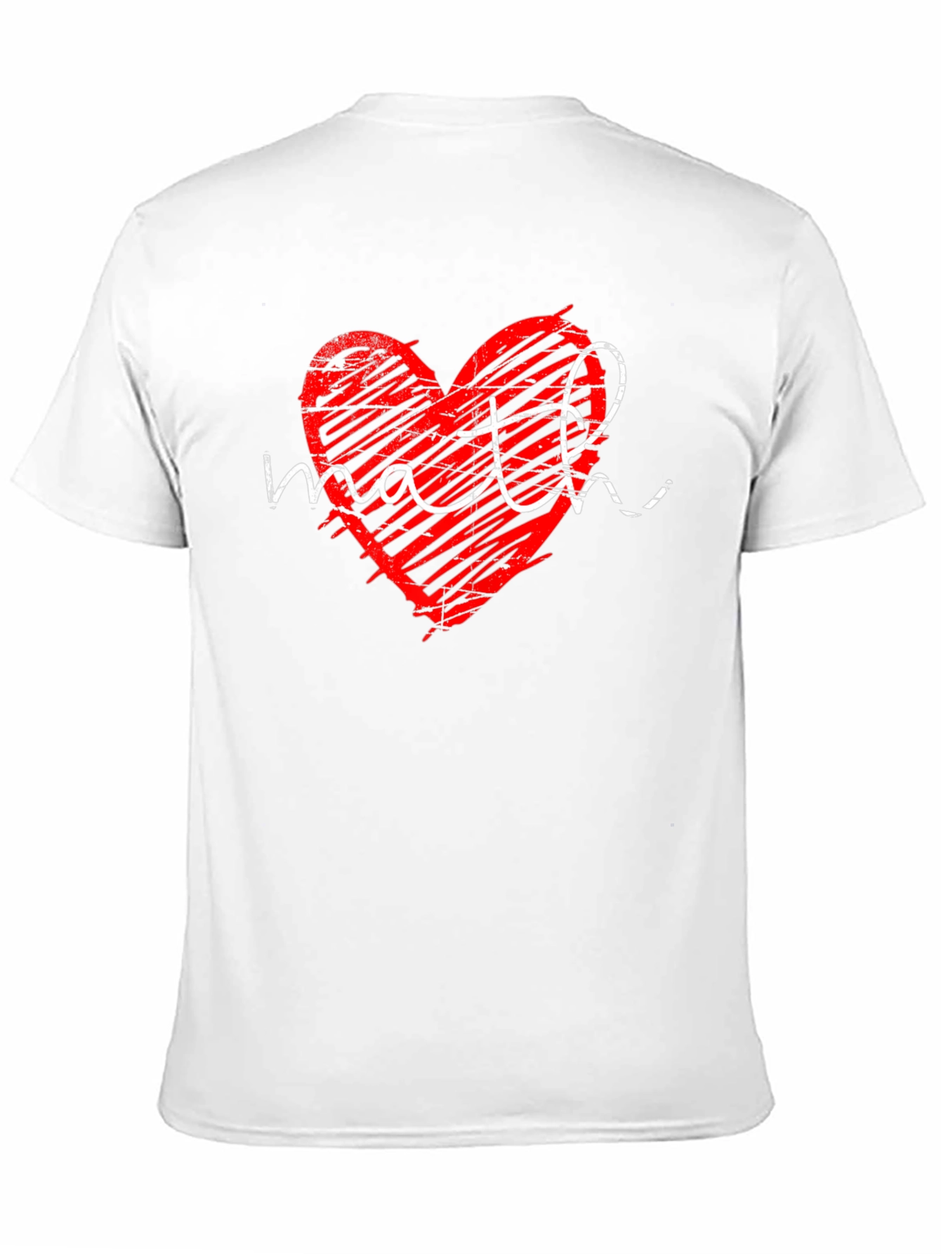 Black Math Heart Graphic T-Shirt - Perfect for Math Lovers view 11