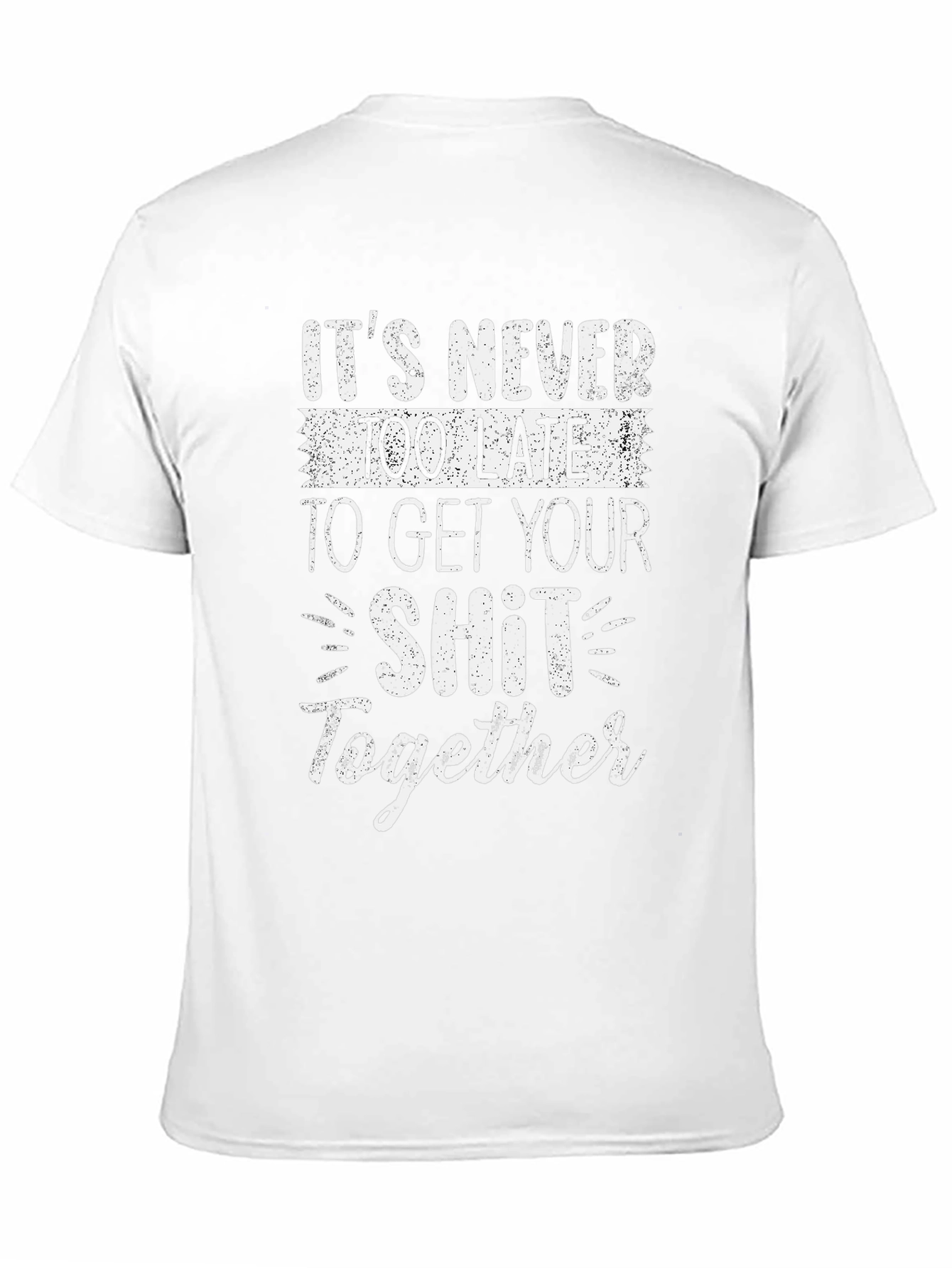 Black Funny Slogan T-Shirt: Get Your Sh*t Together view 11