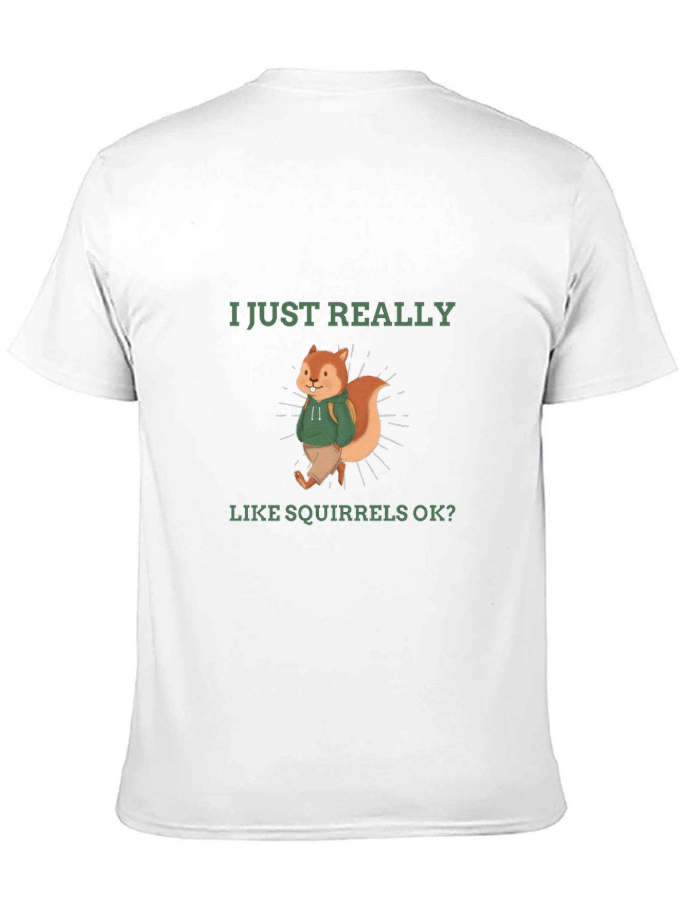 Black Squirrel Lover T-Shirt - Funny Cute Squirrel Design view 11