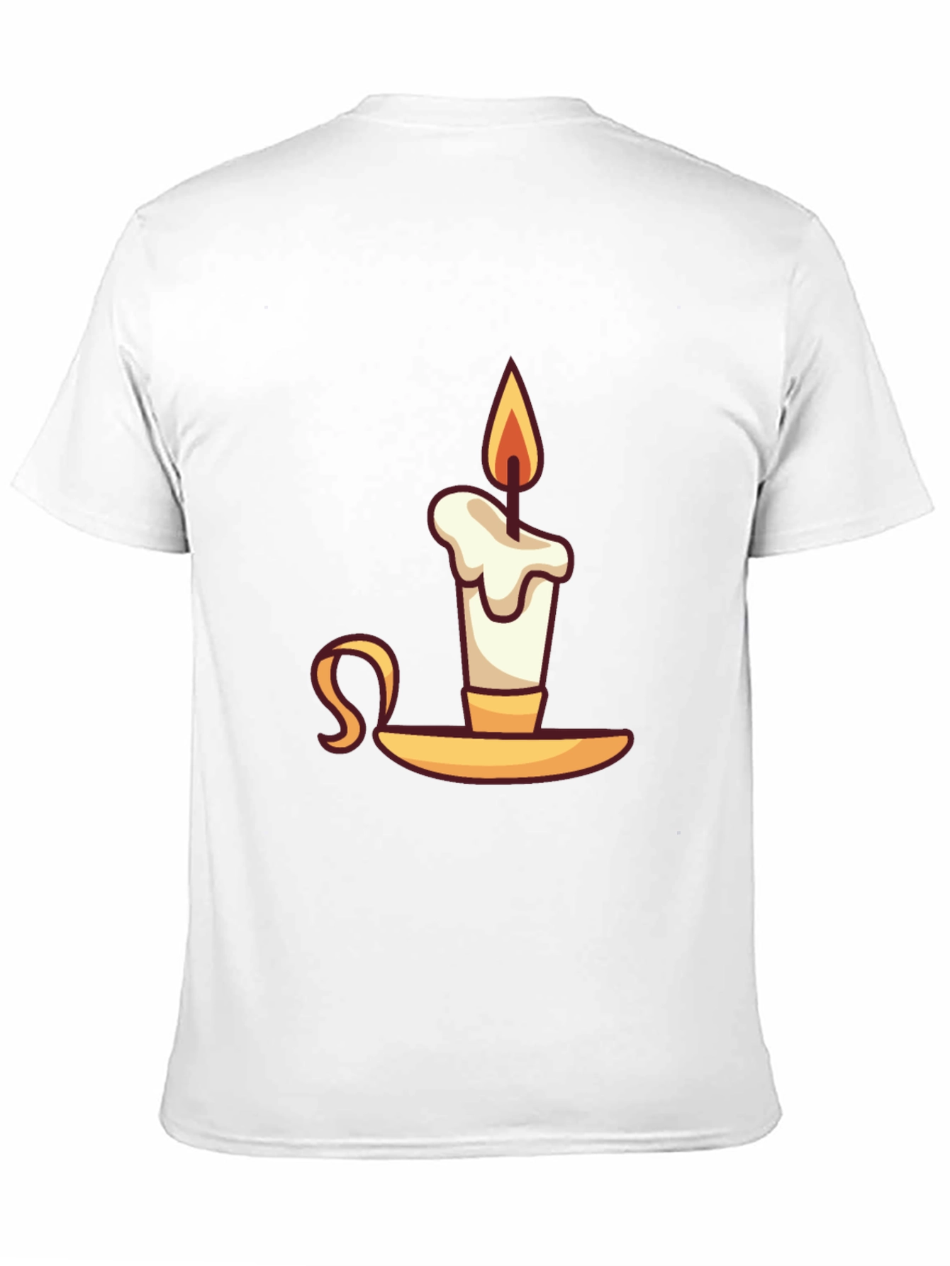 Black Novelty Candle Graphic T-Shirt view 11