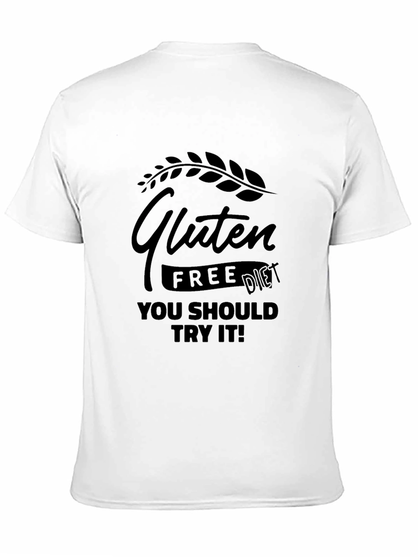 Black Gluten Free Diet T-Shirt - You Should Try It! view 11