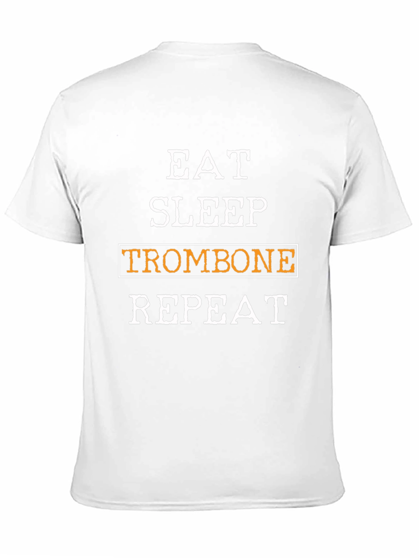 Black Eat Sleep Trombone Repeat T-Shirt view 11