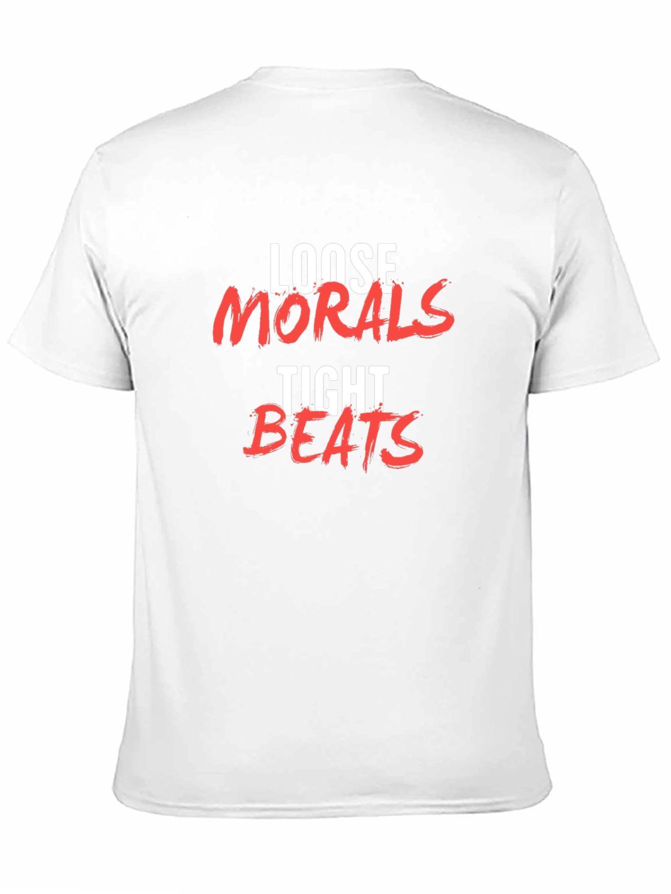 Black Loose Morals Tight Beats Graphic Tee view 11