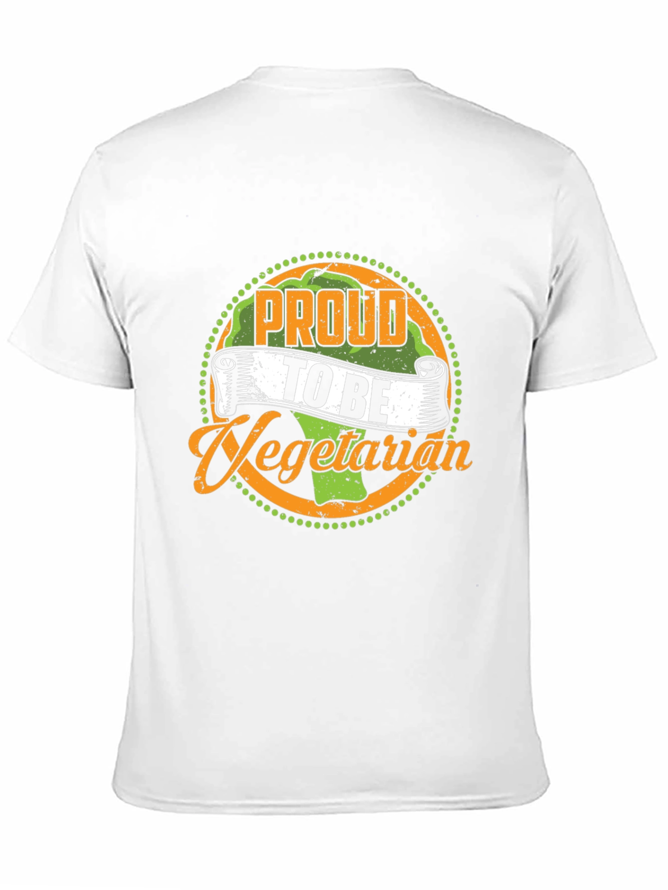 Black Proud to Be Vegetarian Graphic T-Shirt view 11