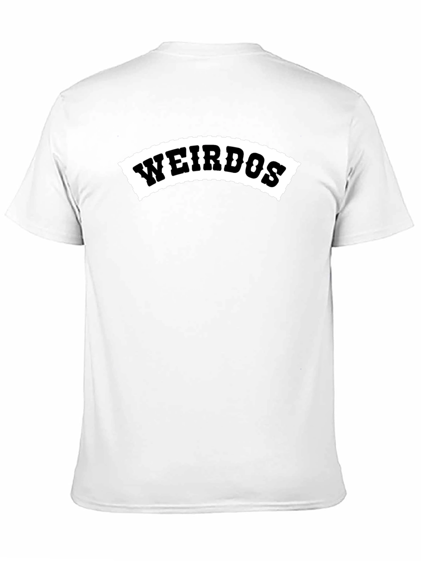 Black "Weirdos" Graphic T-Shirt - Black Crew Neck Tee view 11