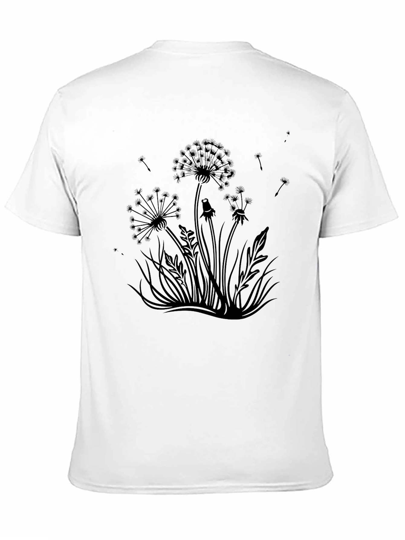 Black Dandelion Graphic Black T-Shirt view 11