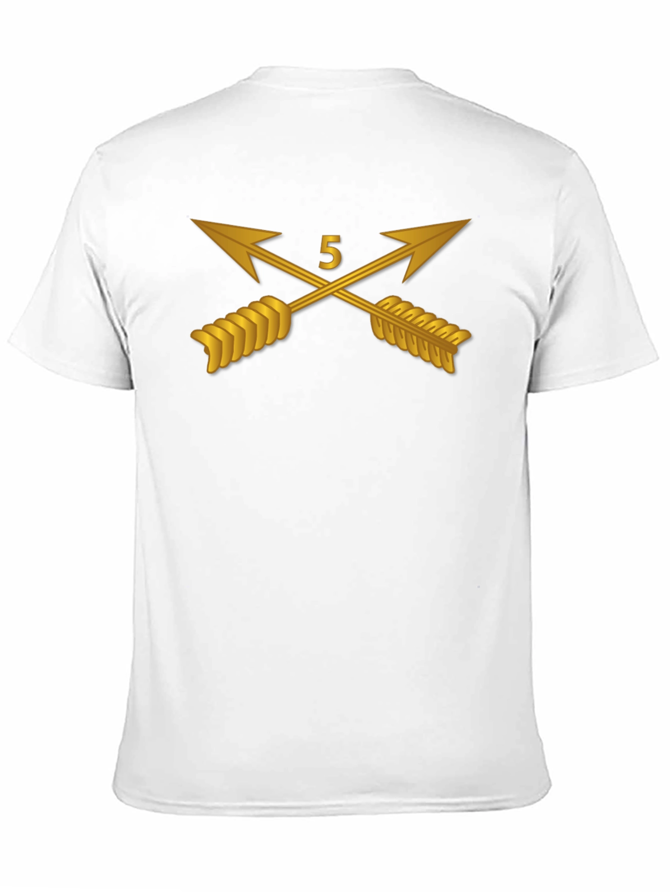 Black Army Special Forces T-Shirt - Crossed Arrows Design view 11