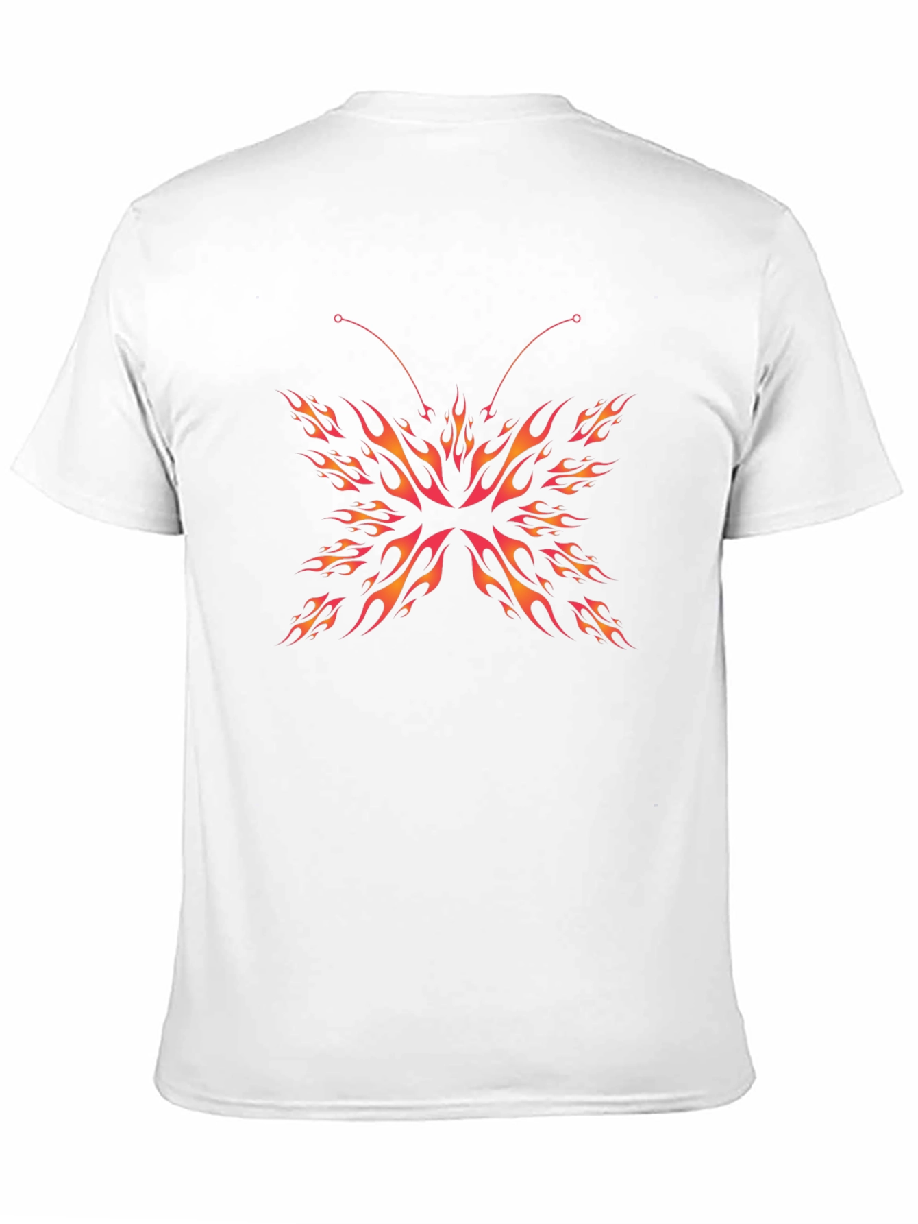 Black Fiery Butterfly Graphic Tee view 11