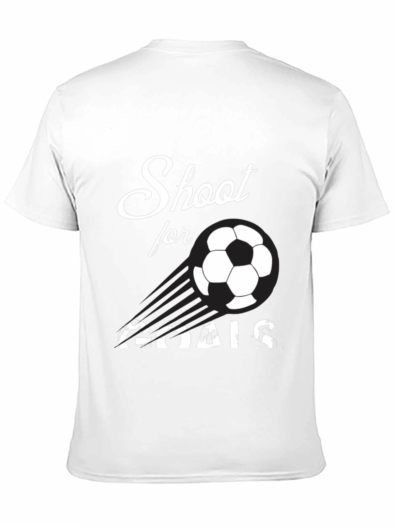 Black Shoot for Goals Soccer T-Shirt view 11