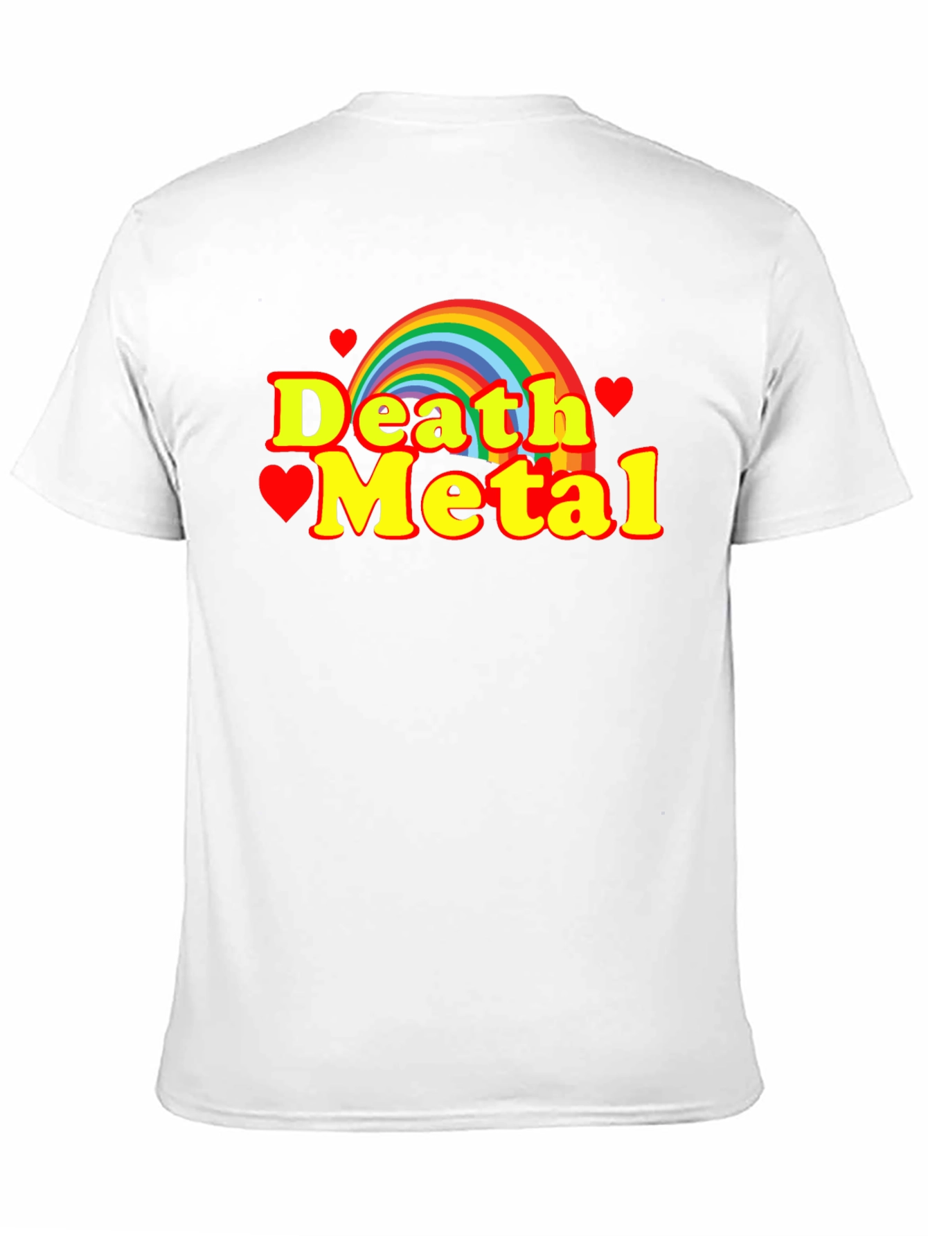 Black Rainbow Death Metal Graphic Tee view 11