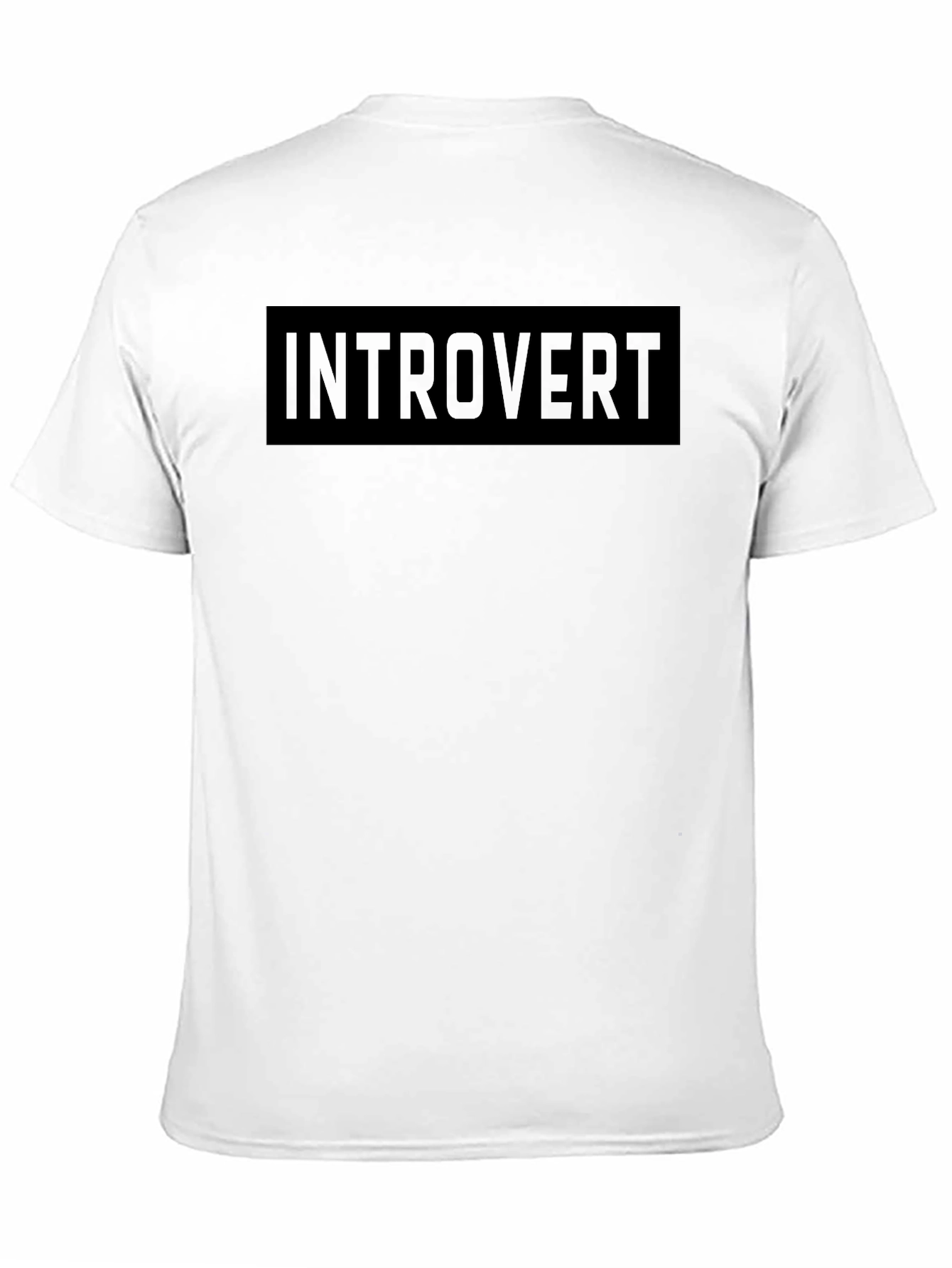 Black Introvert Graphic Tee - Soft Cotton Blend view 11