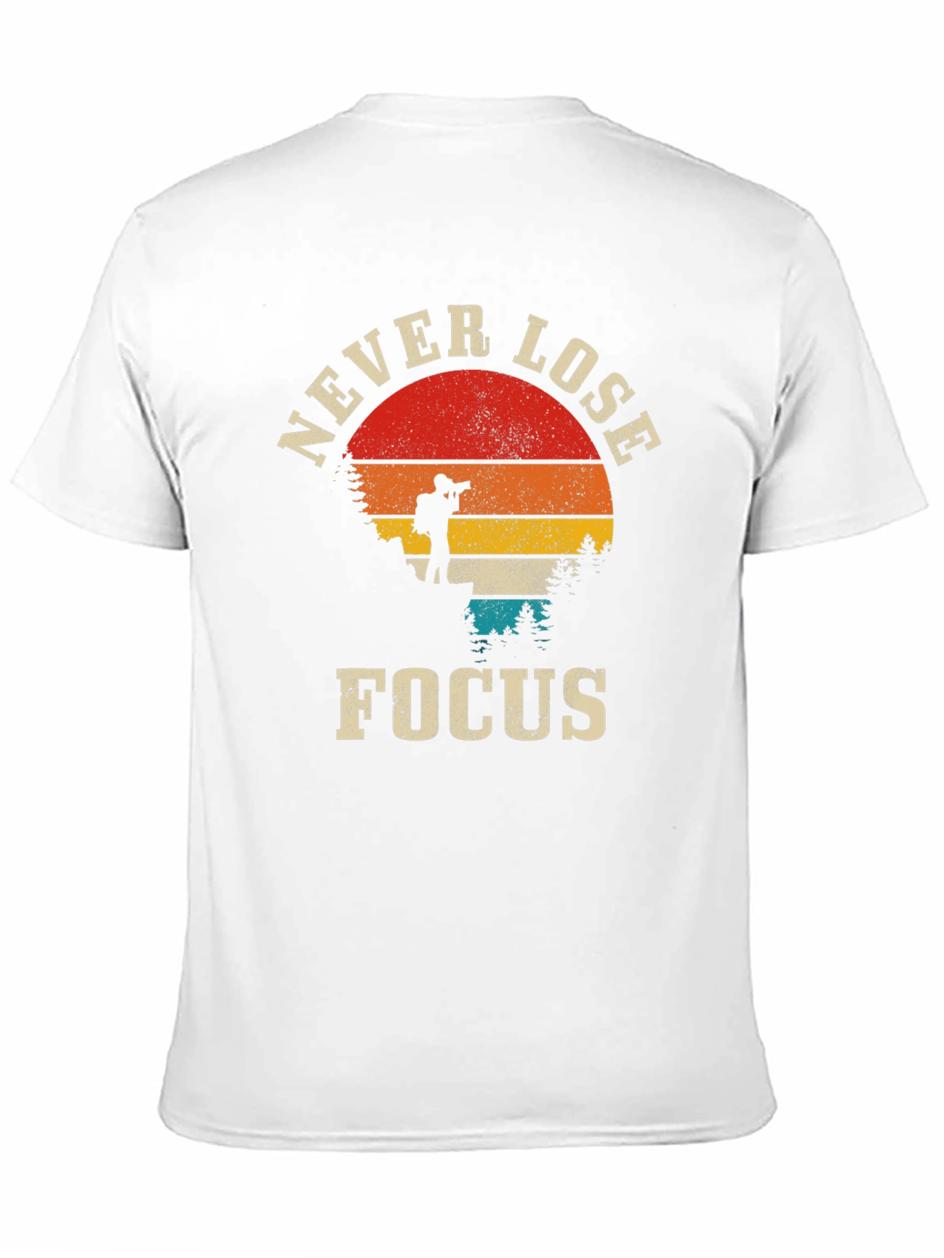 Black Never Lose Focus Photographer T-Shirt view 11