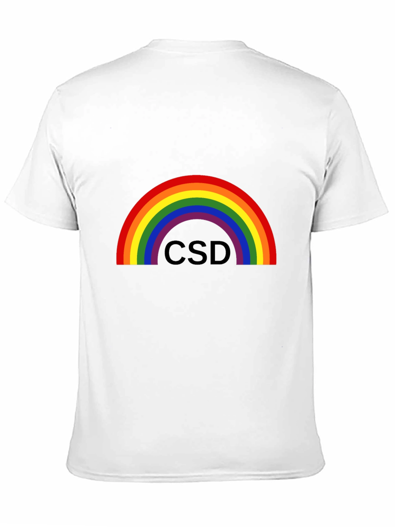 Black Rainbow CSD Pride T-Shirt - Black view 11
