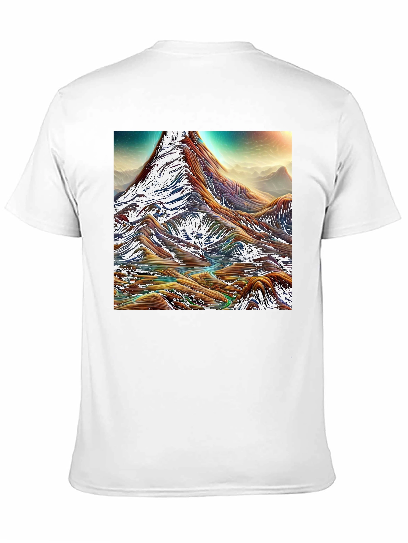 Black Mountain Range Graphic Tee - Black Cotton Comfort view 11