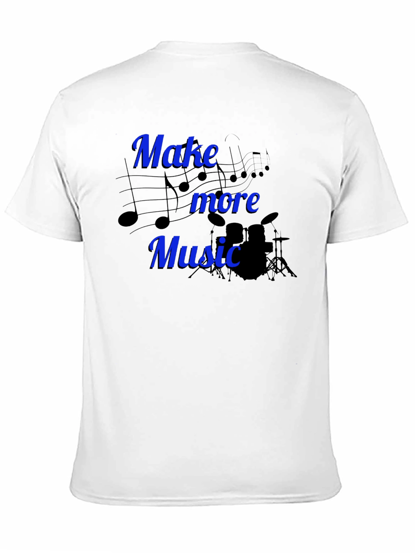 Black Make More Music Graphic Tee view 11