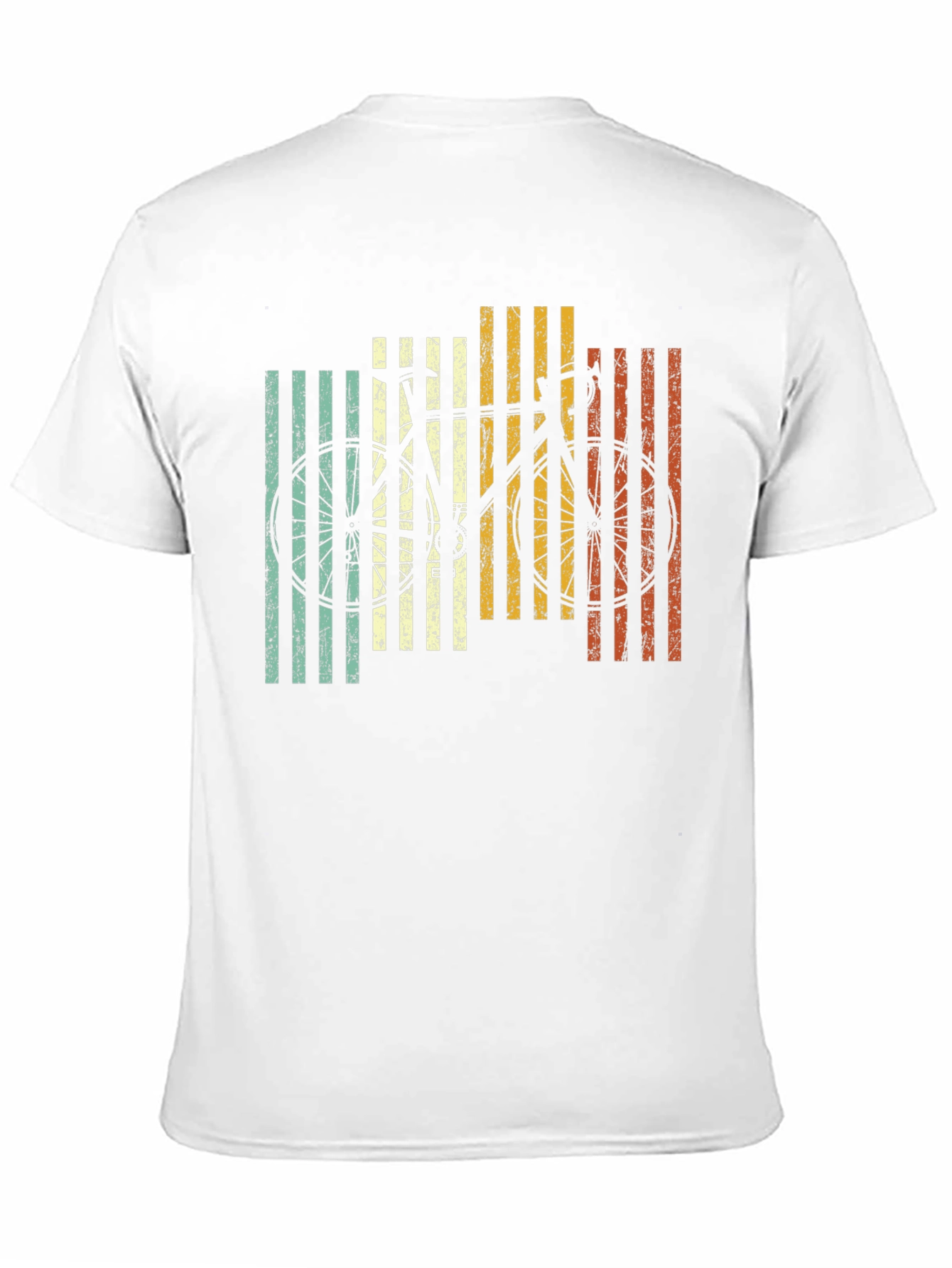 Black Retro Bicycle Graphic Tee - Vintage Style Black T-Shirt view 11