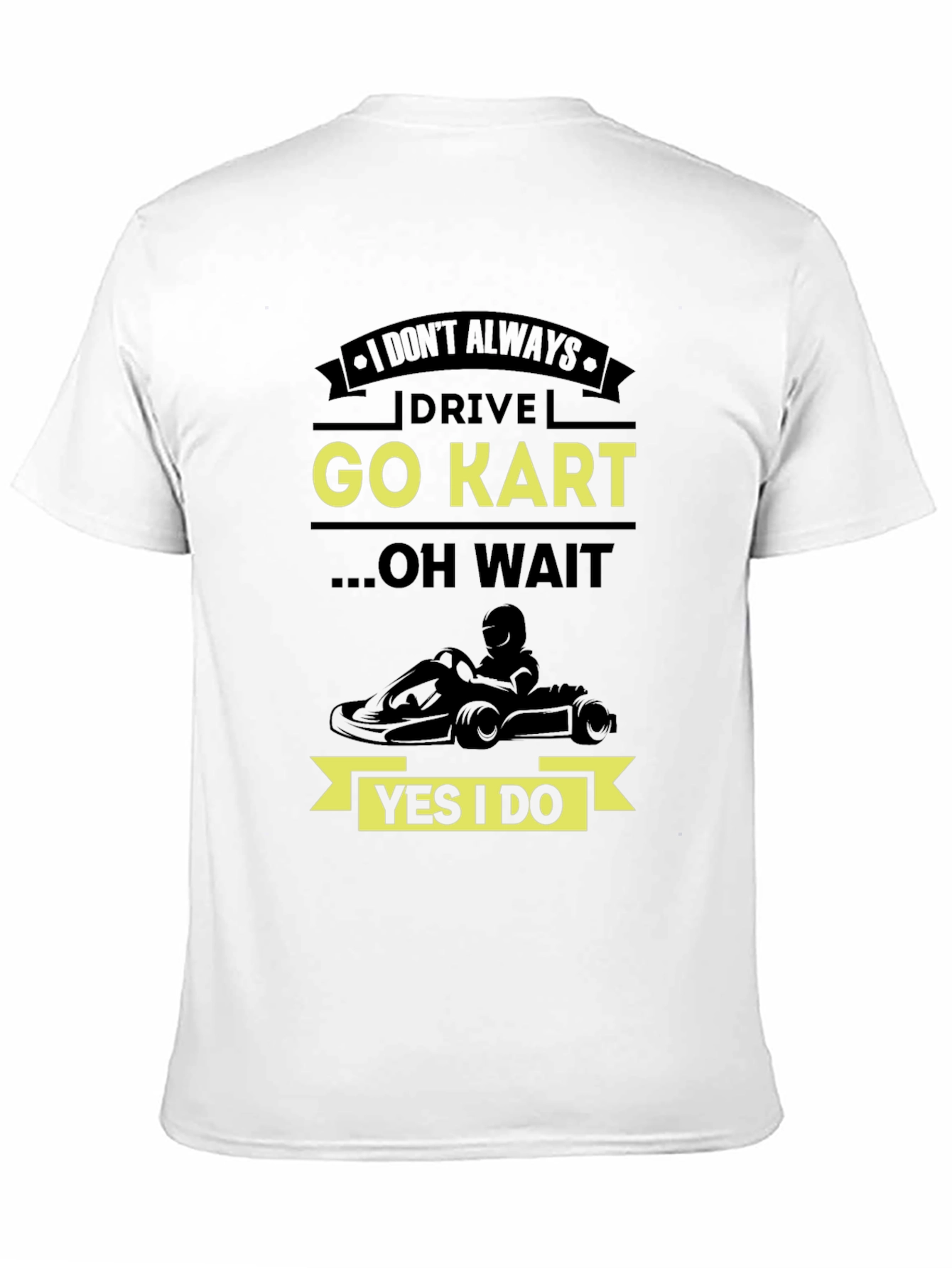 Black Go Kart T-Shirt - Drive Go Kart Graphic Tee view 11