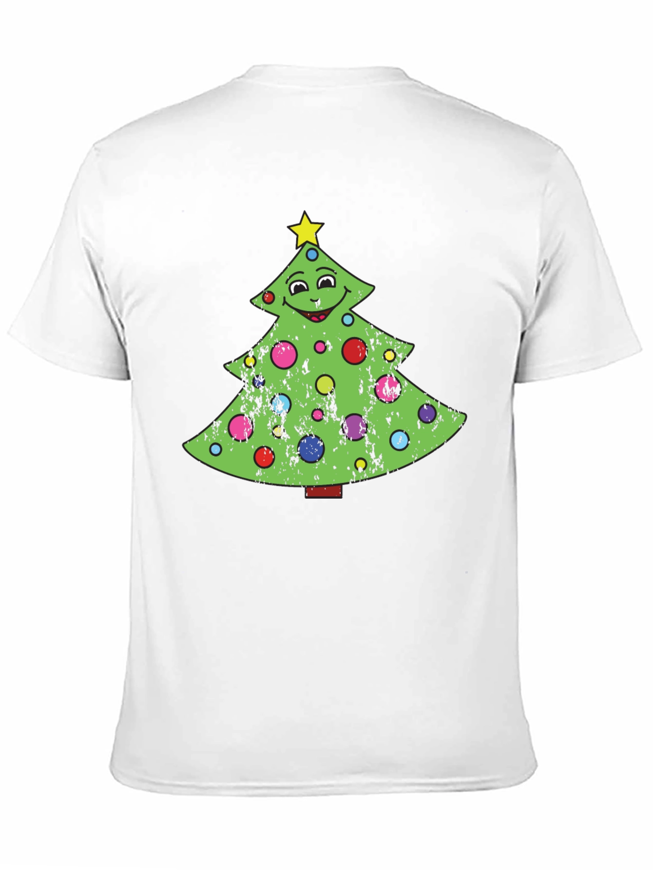 Black Festive Christmas Tree Graphic Tee - Holiday Style view 11