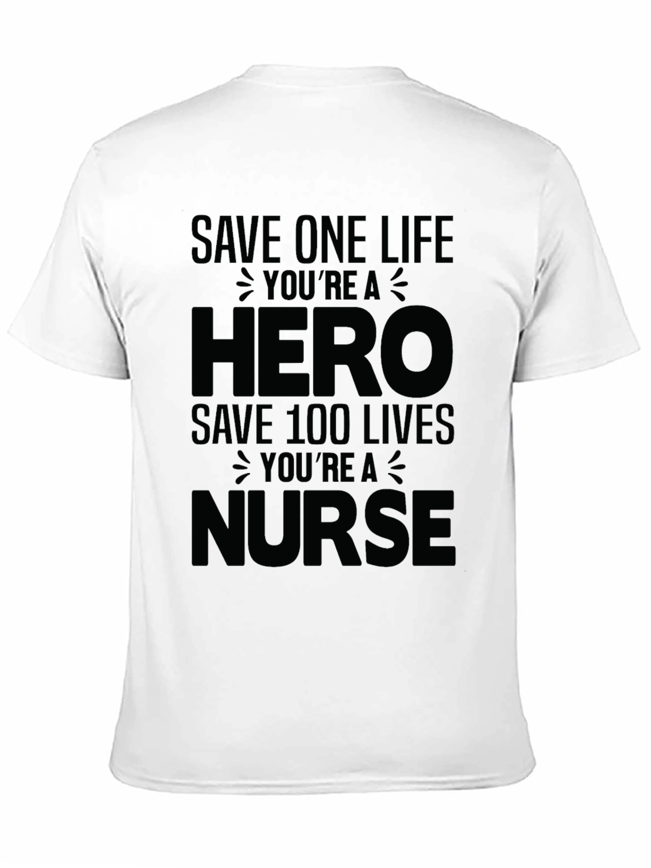 Black Nurse Hero Graphic Tee - Unisex view 11