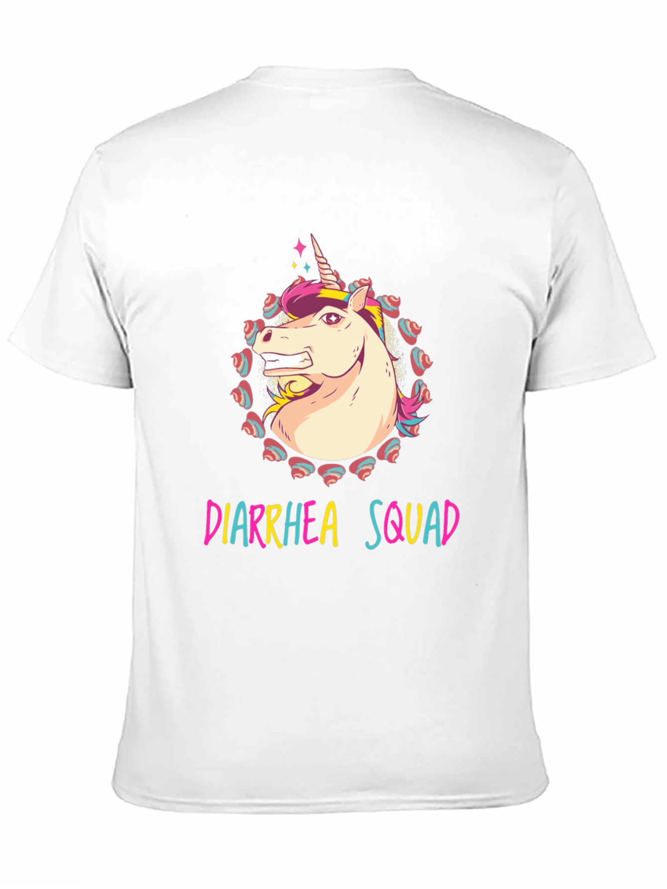 Black Diarrhea Squad Unicorn Graphic Tee view 11