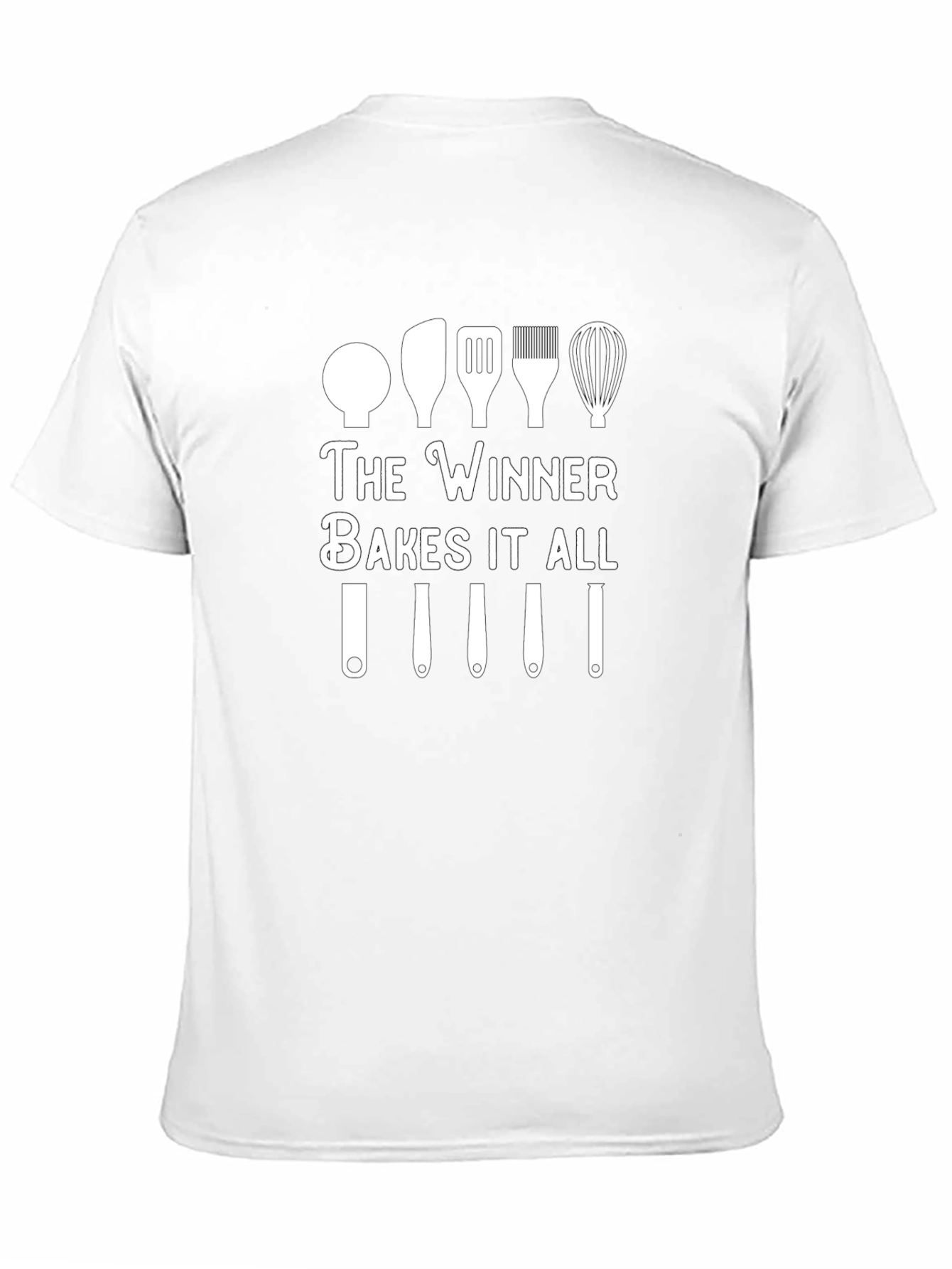Black The Winner Bakes It All Black T-Shirt view 11