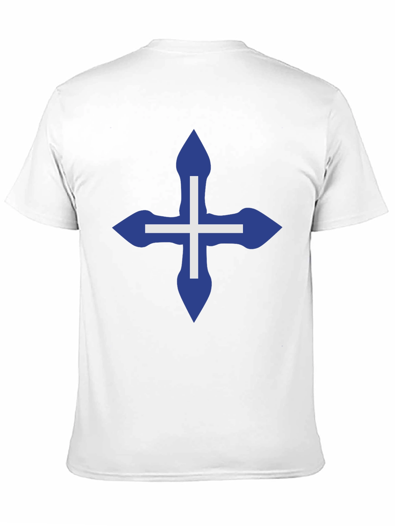 Black Cross Design Black T-Shirt - Stylish & Unique view 11