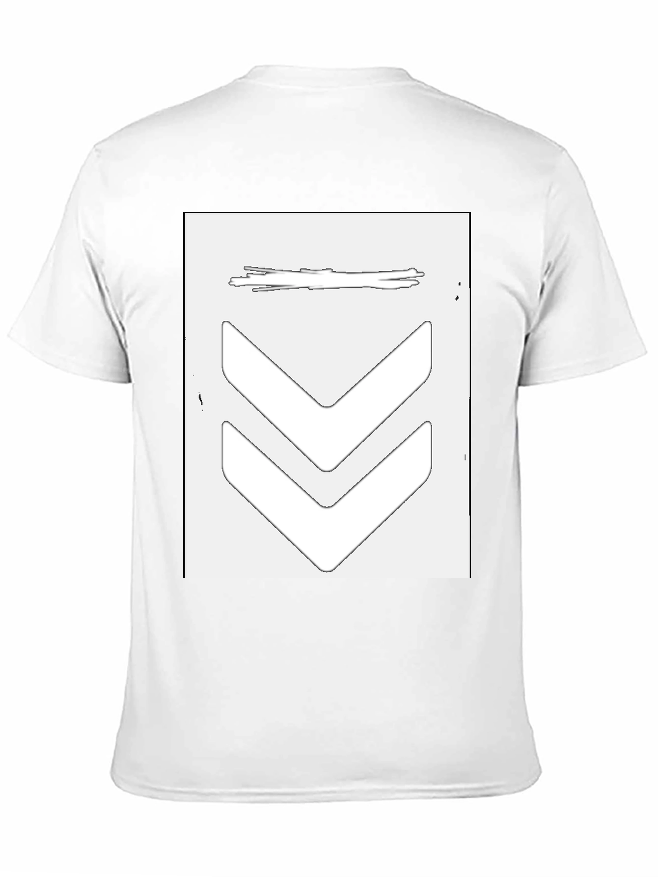 Black Stylish Black Graphic Tee - Arrow Design view 11