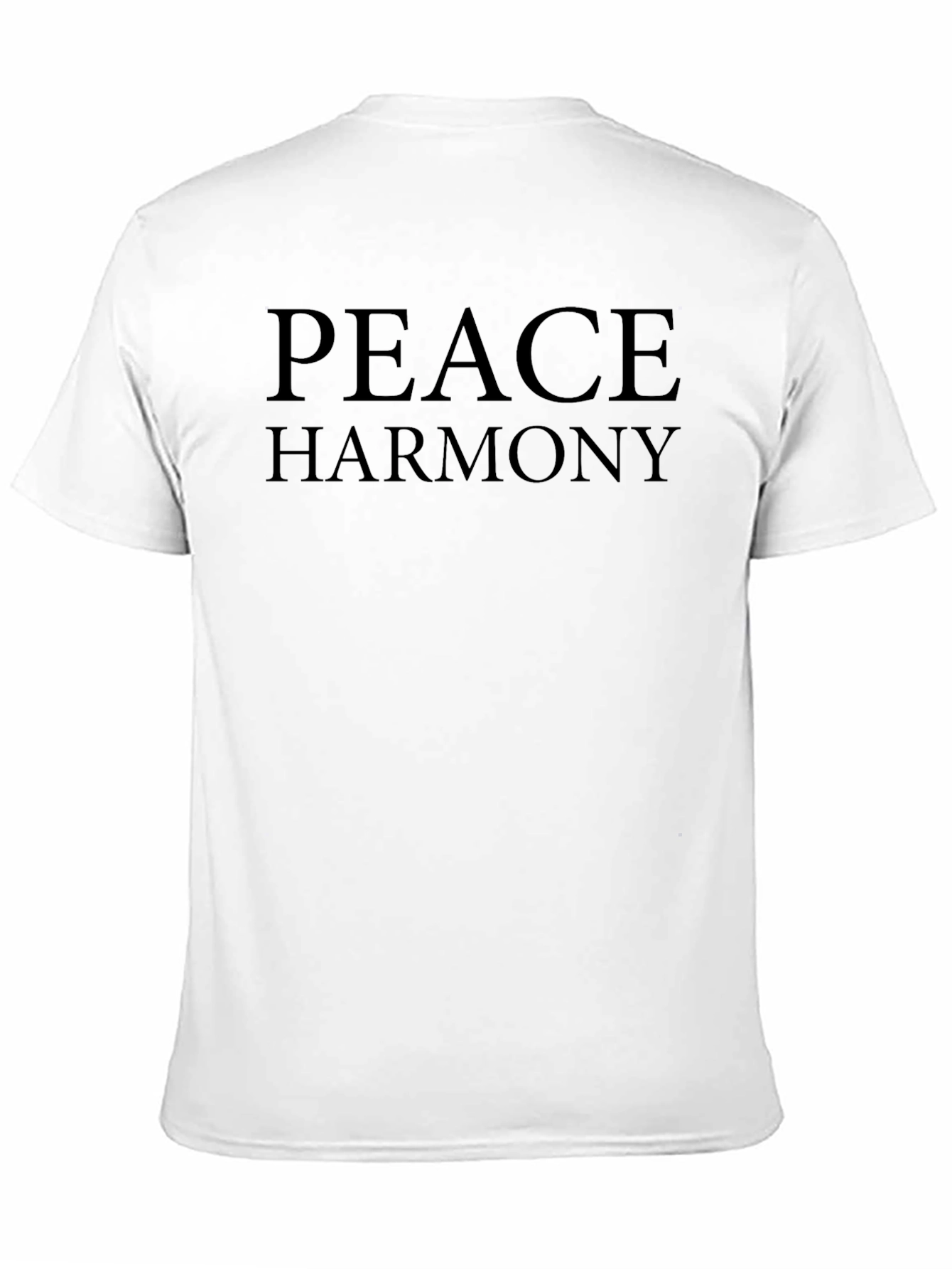 Black Peace Harmony Graphic Tee - Mens Casual Short Sleeve view 11