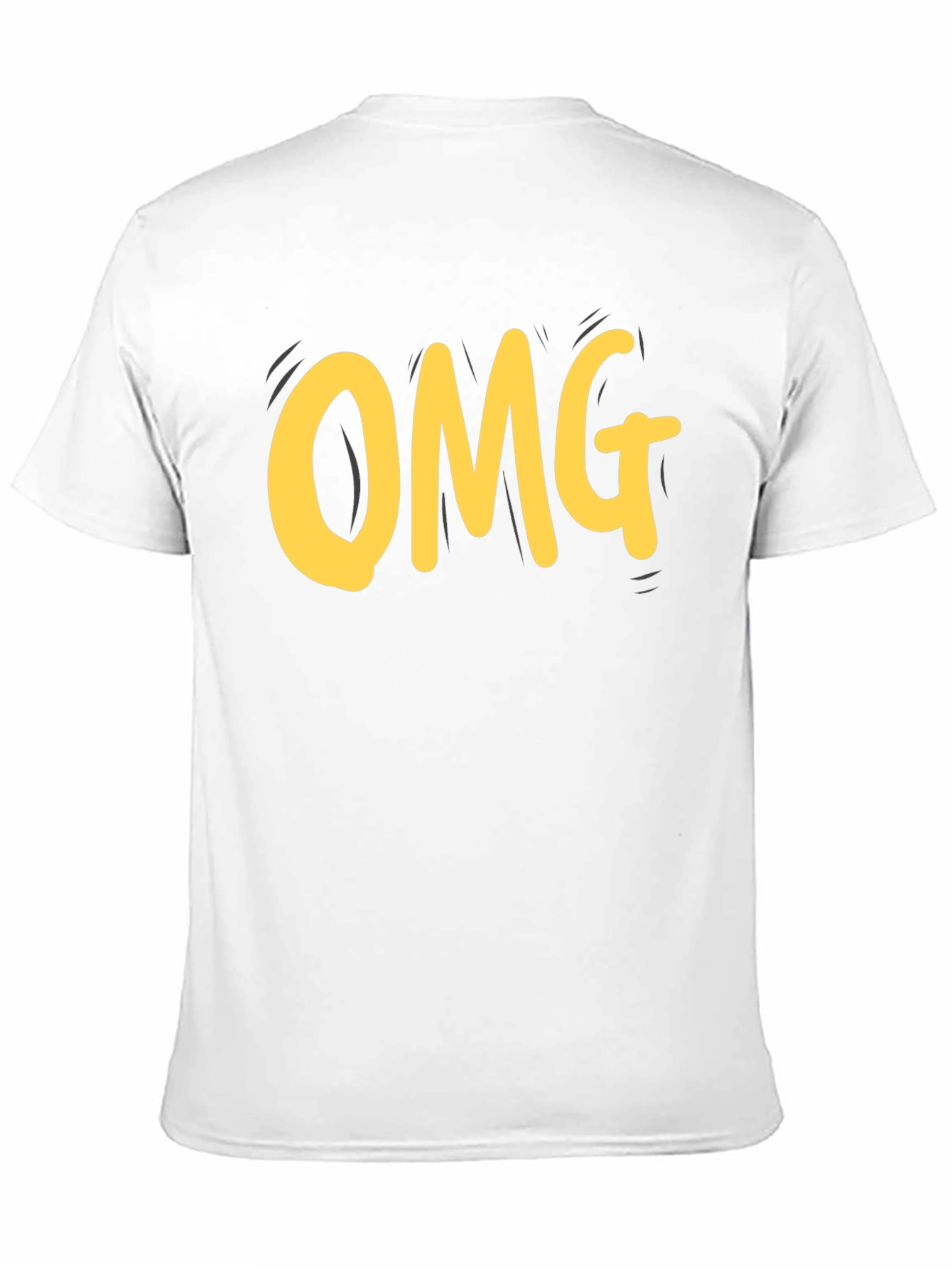 Black OMG T-Shirt - Classic Black Cotton Tee view 11