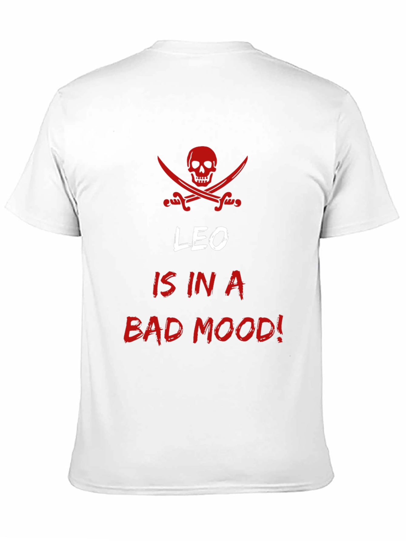 Black Leo Bad Mood Black T-Shirt view 11