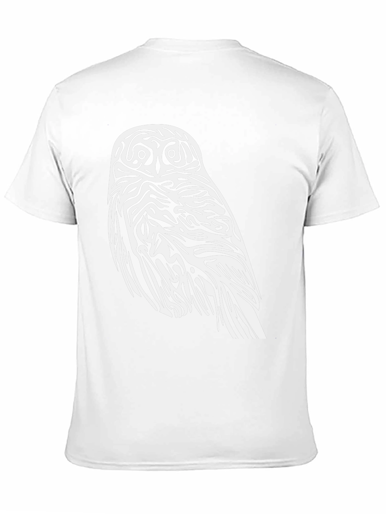 Black Owl Graphic Print Black T-Shirt view 11
