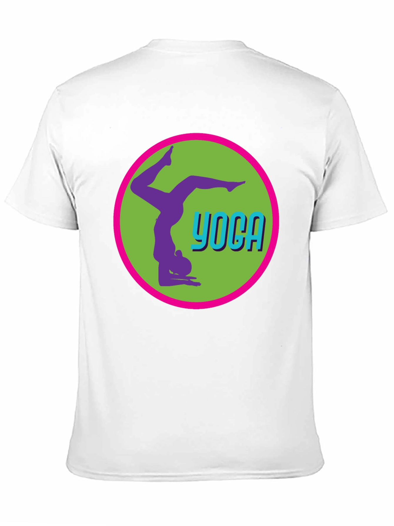 Black Yoga Pose Graphic Tee - Black Casual T-Shirt view 11