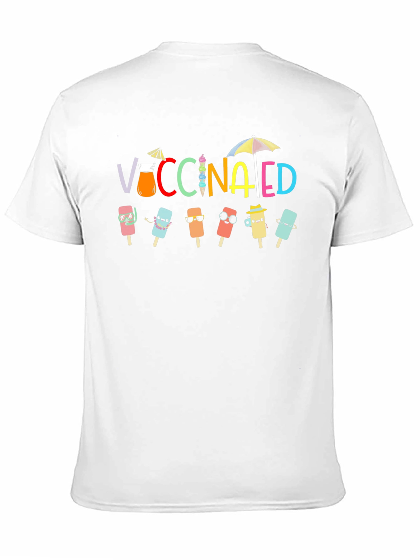 Black Vaccinated Popsicle Summer T-Shirt view 11