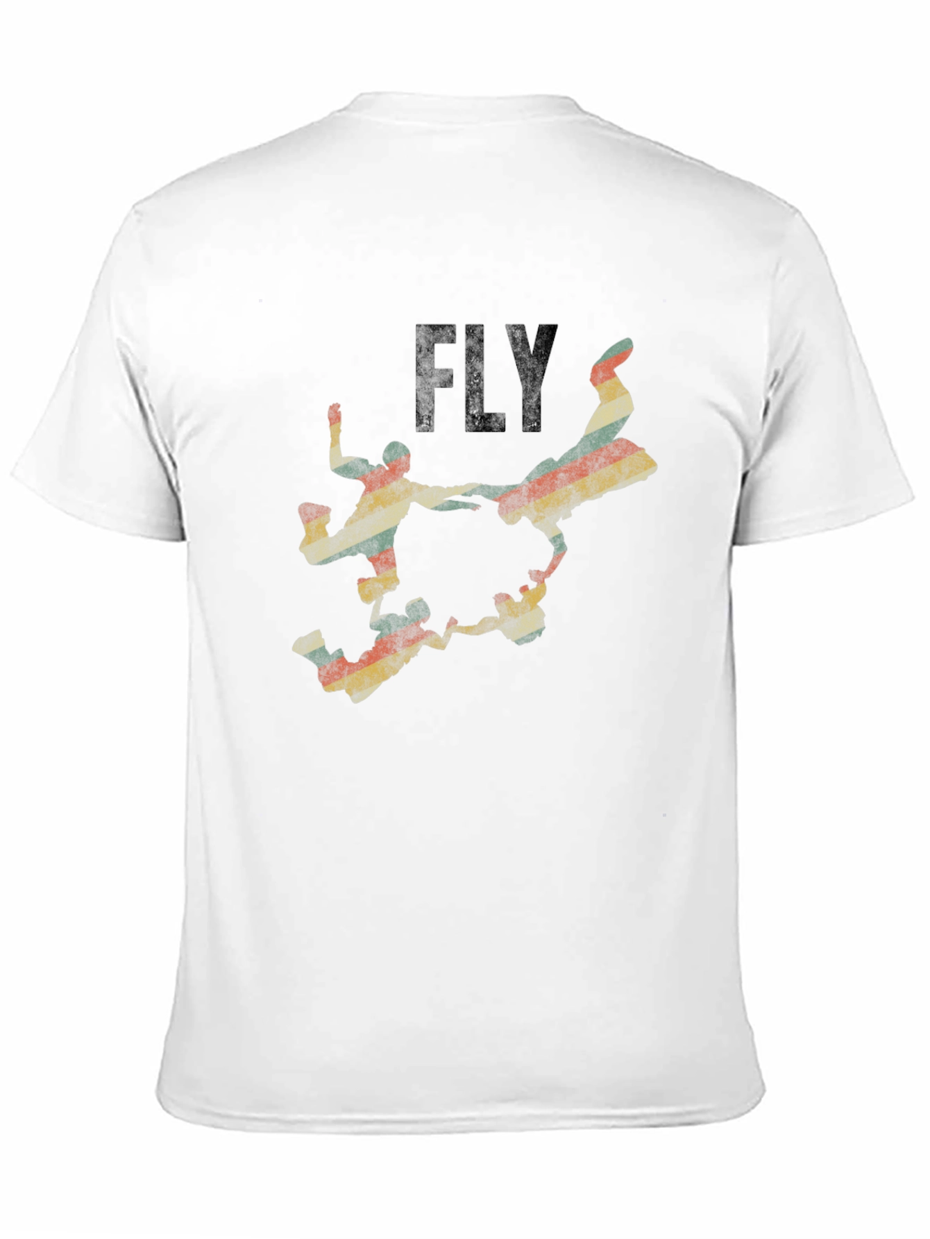 Black Vintage Skydive Graphic Black T-Shirt view 11