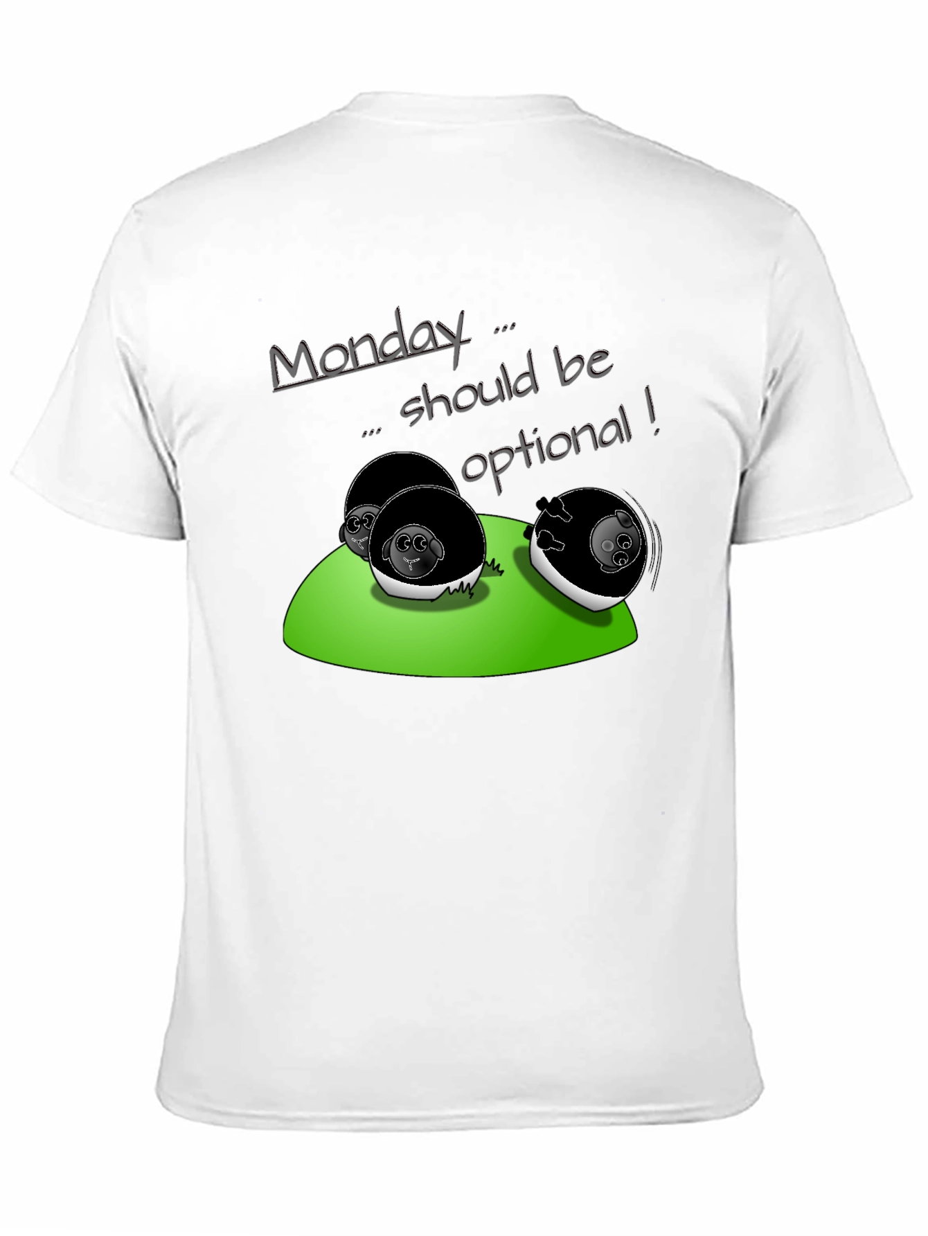 Black Monday Should Be Optional T-Shirt - Fun & Casual Tee view 11