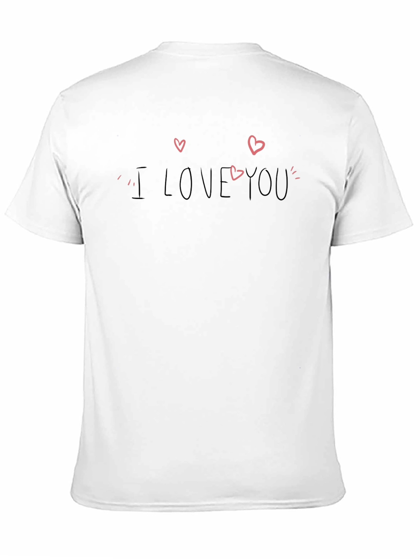 Black I Love You Black Graphic Tee view 11