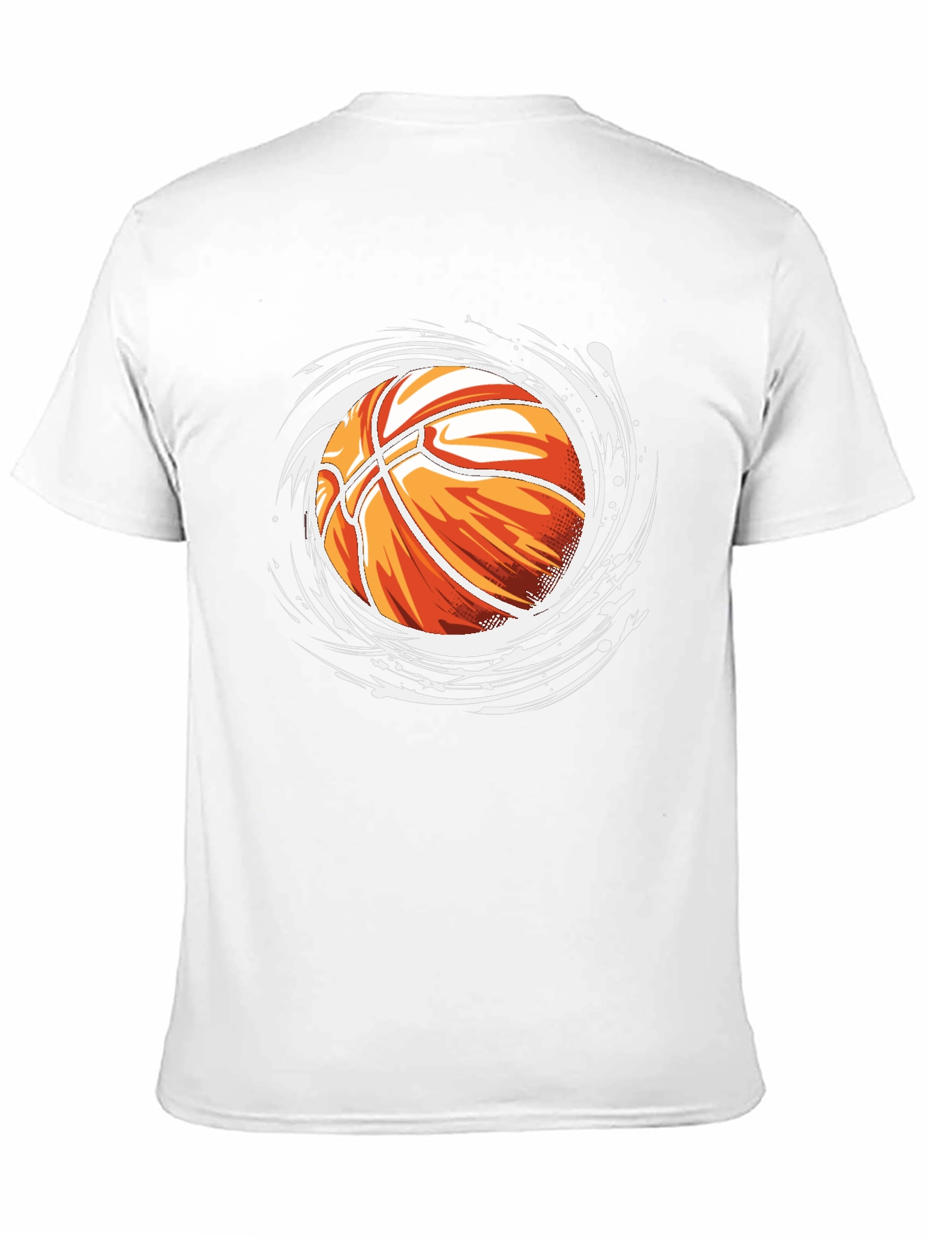 Basketball Graphic Tee - Black Cotton Blend - 11