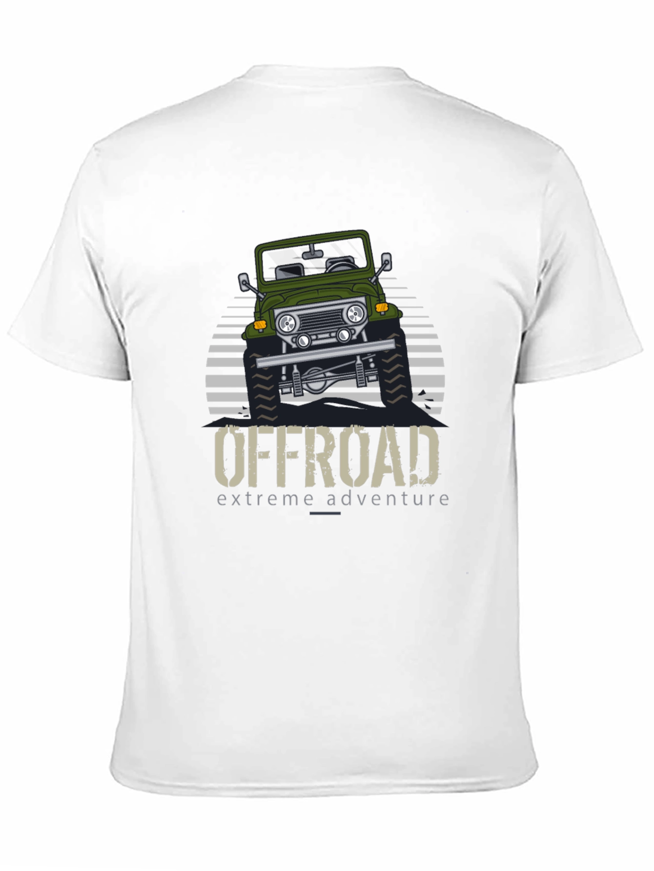 Black Off Road Extreme Adventure Graphic T-Shirt view 11
