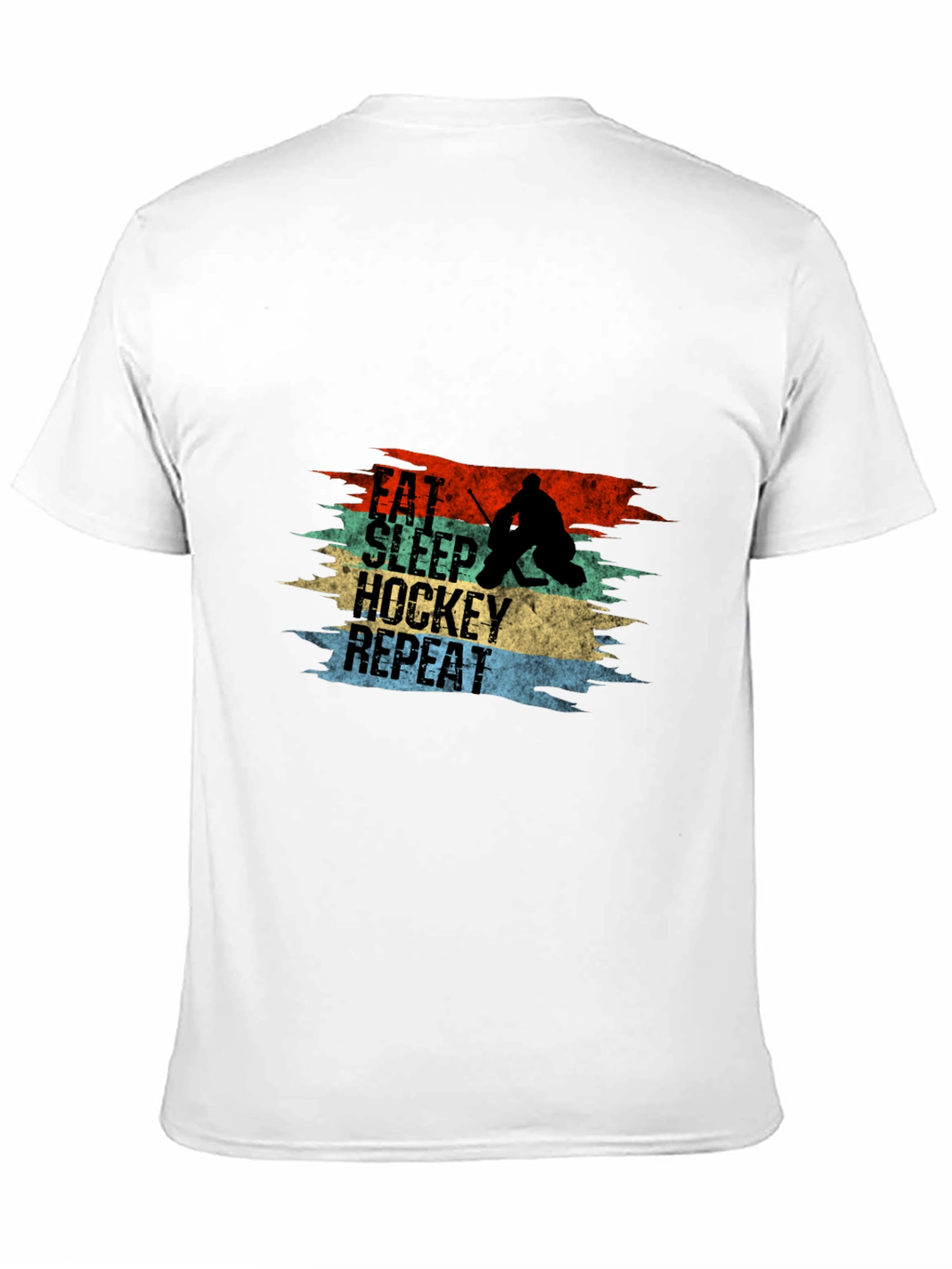 Eat Sleep Hockey Repeat Graphic Tee - 11