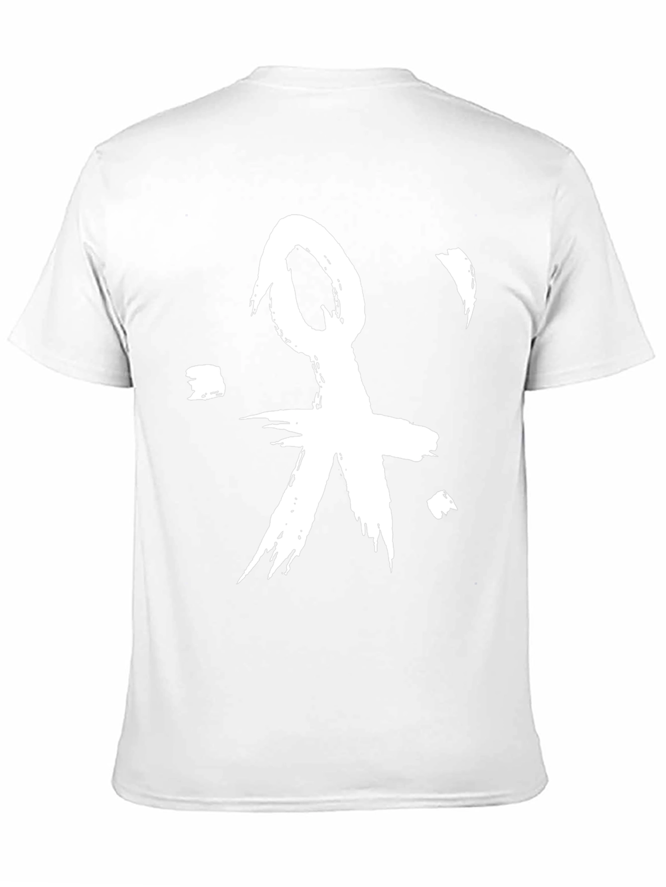 Black Abstract Graphic Print Black Crew Neck T-Shirt view 11