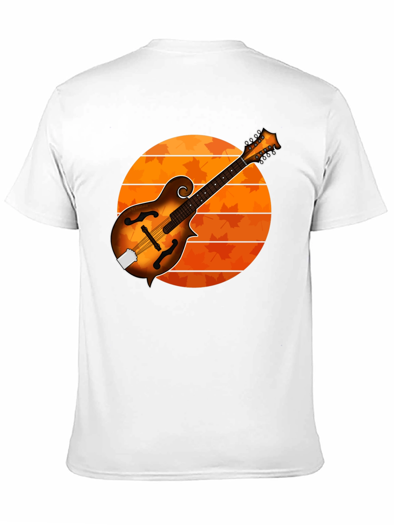 Black Mandolin Sunset Graphic Tee - Musician's Gift view 11