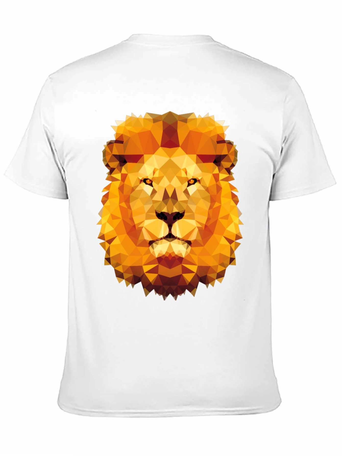 Black Geometric Lion Graphic Tee - Modern Style view 11