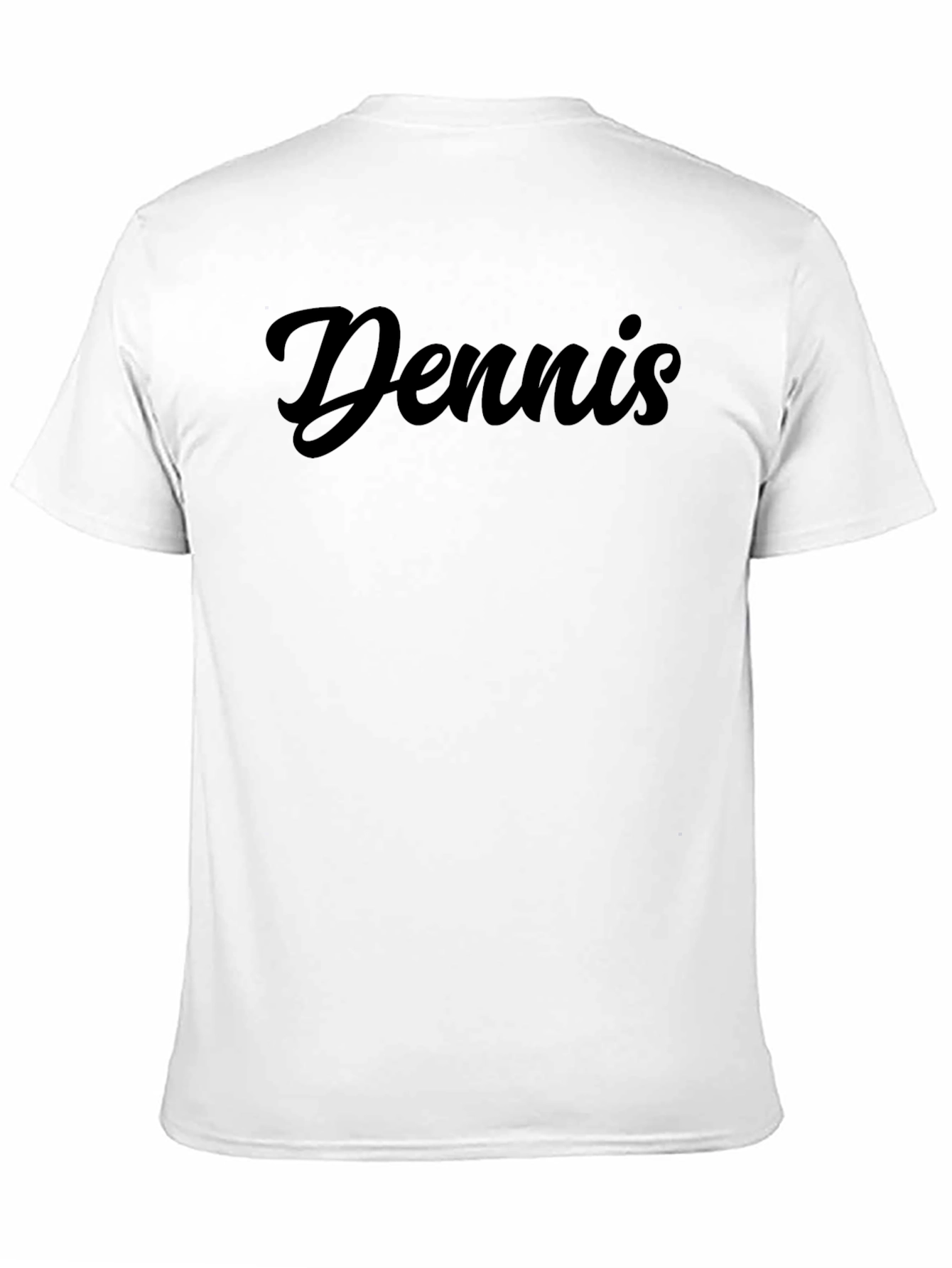 Black Dennis Custom Name T-Shirt - Stylish Personalized Apparel view 11