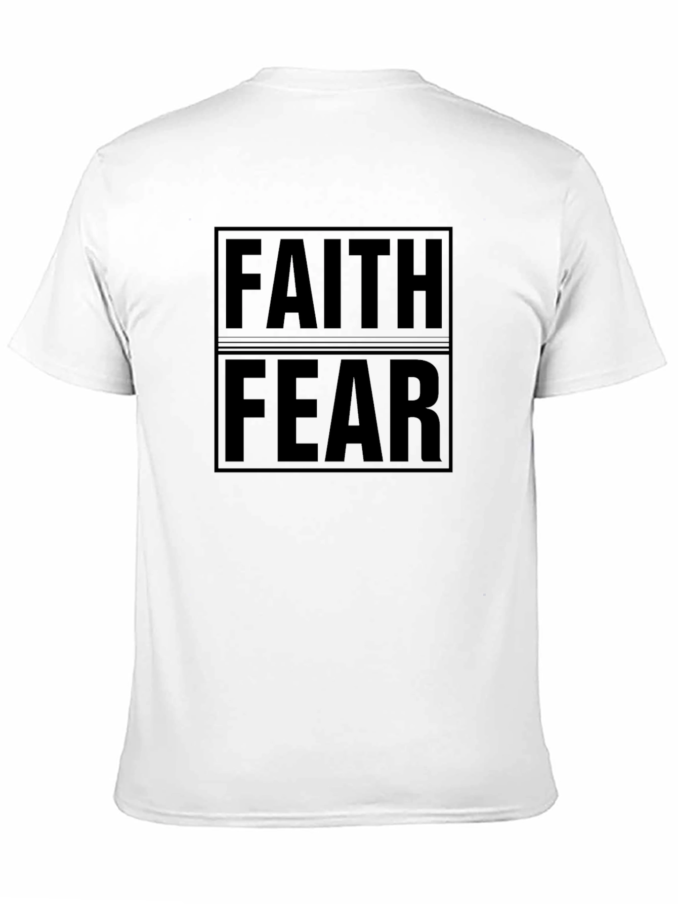 Black Faith Over Fear Graphic Tee - Mens view 11