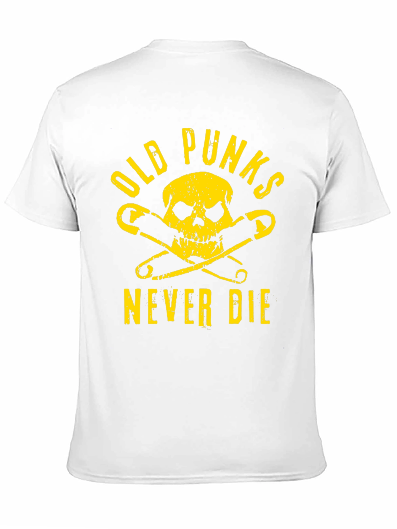 Black Old Punks Never Die T-Shirt view 11