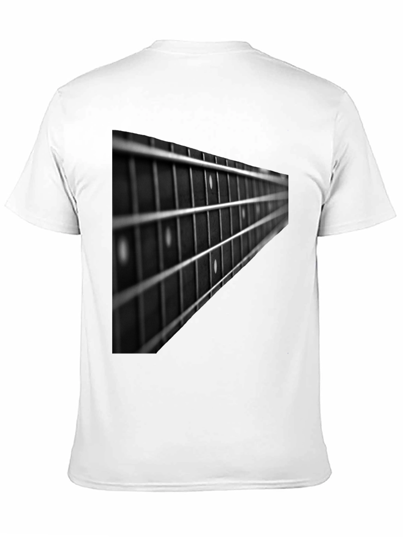 Black Guitar Fretboard Graphic Tee - Black view 11