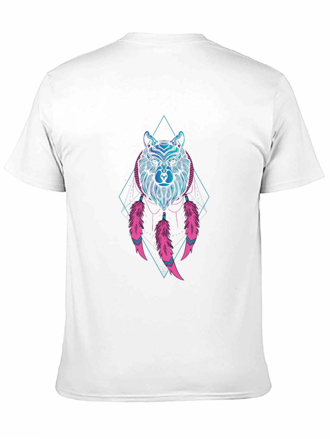 Black Bear Dreamcatcher Graphic Tee - Black Cotton T-Shirt view 11